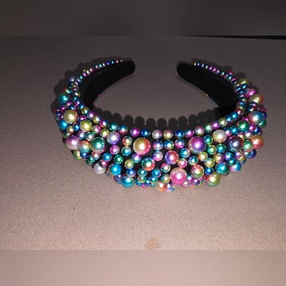 Source Unknown Other - Vibrant Multicolor Beaded Headband by Source Unknown